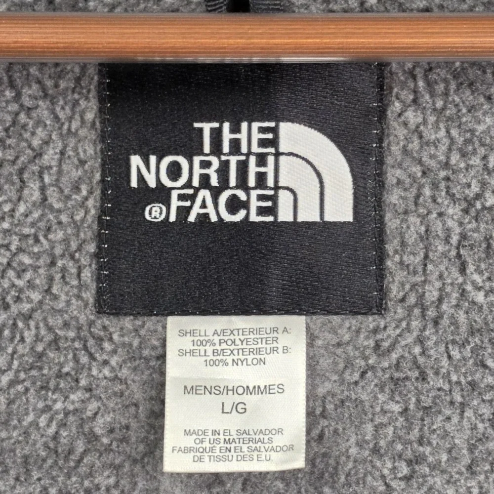 The North Face VTG Mens Large Denali Polartec 300 Fleece Jacket Charcoal Black